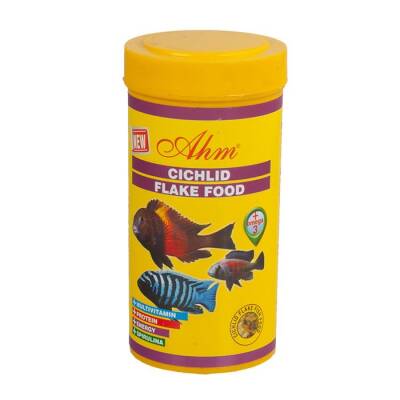 Ahm Cichlid Flake Food Balık Yemi 250 Ml - 1