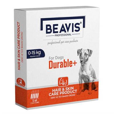 Beavis Durable Köpek Damlatma Çözeltisi Deri ve Tüy Bakımı Ense Damlası 0-15 Kg 5 Li Paket - 1