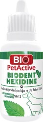 Bio PetActive Biodent Hexidine Kedi ve Köpek Ağız ve Diş Bakım Solüsyonu 50 Ml - 1