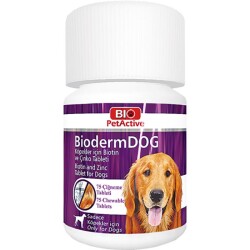 Bio PetActive Bioderm Tüy Dökülme Önleyici Biotin ve Çinko Köpek Takviyesi 75 Tablet 37,5 Gr - 1