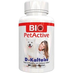 Bio PetActive D-Kaltabs Kedi ve Köpekler Için Kalsiyum Takviyesi 84 Tablet - 1