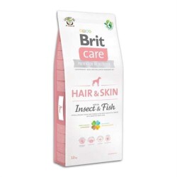 Brit Care Hair Skin Böcek ve Balıklı Deri Tüy Sağlığı için Yetişkin Köpek Maması 12 Kg - 1