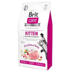 Brit Care Kitten Tavuk ve Hindi Etli Tahılsız Yavru Kedi Maması 2 Kg - 1