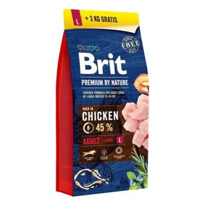 Brit Care Premium By Nature Large Tavuklu Büyük Irk Yetişkin Köpek Maması 15+3 Kg - 1