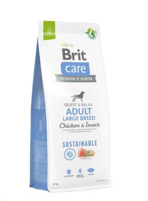 Brit Care Sustainable Large Breed Böcek ve Tavuk Büyük Irk Yetişkin Köpek Maması 12 Kg - 1