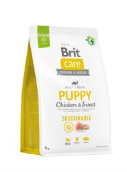 Brit Care Sustainable Puppy Böcek ve Tavuklu Yavru Köpek Maması 3 Kg - 1