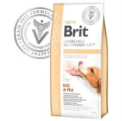 Brit Care Veterinary Diets Hepatic Yumurta Bezelye Tahılsız Yetişkin Köpek Maması 12 Kg - 1
