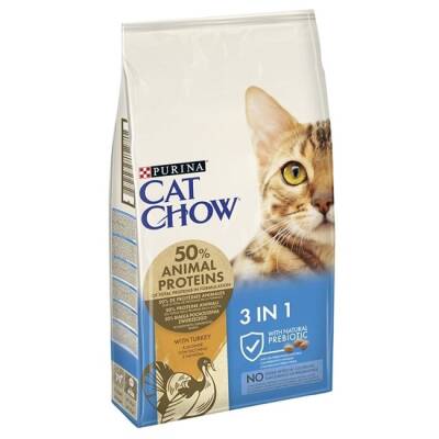 Cat Chow Adult 3in1 Hindi Etli Yetişkin Kedi Maması 15 Kg - 1