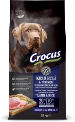 Crocus Kuzu Etli Pirinçli Yetişkin Köpek Maması 15 Kg - 1