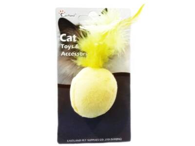 Eastland Karışık Renkli Kedi Otlu Tüylü Top Oyuncak 4,5 Cm - 1