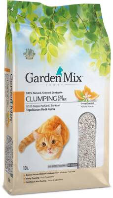 Garden Mix Bentonit Portakallı İnce 10L Kedi Kumu - 1