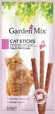 Garden Mix Ciğerli Kedi Stick Ödül 3*5g - 1