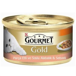 Gourmet Gold Alabalıklı Ve Sebzeli Kedi Konservesi 85 Gr - 1