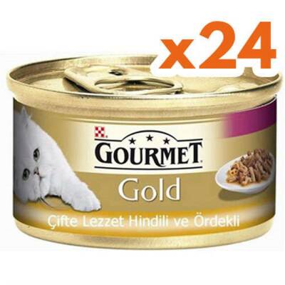 Gourmet Gold Hindili ve Ördekli Kedi Konservesi 85 Gr 24 Al 20 Öde - 1