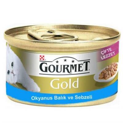 Gourmet Gold Okyanus Balığı ve Sebzeli Kedi Konservesi 85 Gr - 1