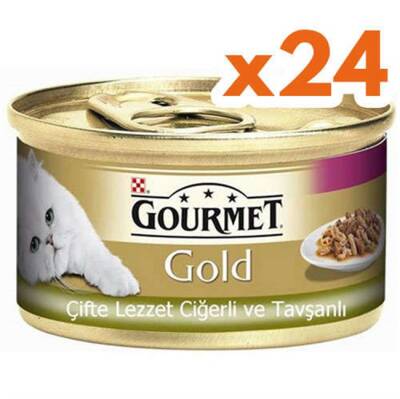 Gourmet Gold Tavşanlı Ve Ciğerli Parça Etli Kedi Konservesi 85 Gr 24 Al 20 Öde - 1
