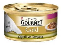 Gourmet Gold Tavşanlı ve Ciğerli Parça Etli Kedi Konservesi 85 Gr - 1