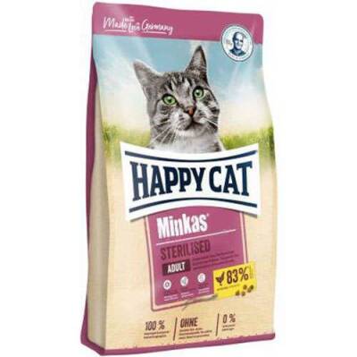 Happy Cat Minkas Sterilised Tavuklu Kısırlaştırılmış Yetişkin Kedi Maması 10 Kg - 1