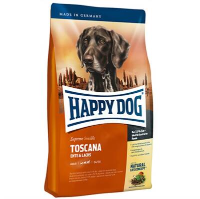 Happy Dog Toscana Ördekli Somonlu Hassas Yetişkin Köpek Maması 12,5 Kg - 1