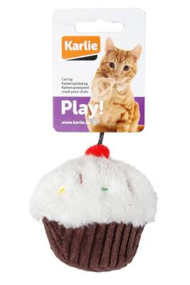 Karlie Pelüş Kedi Oyuncağı 11,5 Cm Kek Beyaz-Krengi - 1