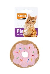 Karlie Pelüş Kedi Oyuncağı 7,5 Cm Çörek Pembe - 1