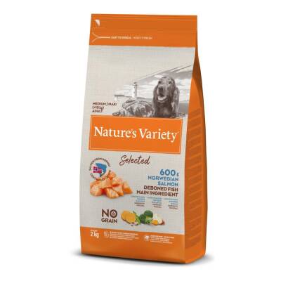 Nature's Variety No Selected Medium Maxi Norweç Somonlu Yetişkin Köpek Maması 2 Kg - 1