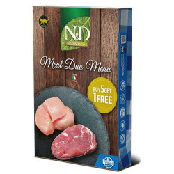 N&D Meat Duo Menu Kuzu ve Tavuk Etli Menü ( 6 x 70 Gr. ) Yaş Kedi Maması 420 Gr. - 1