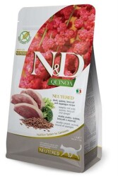 N&D Quinoa Neutered Ördekli Kinoa Aromalı Kısırlaştırılmış Yetişkin Kedi Maması 1,5 Kg - 1