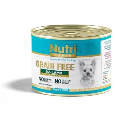 Nutri Canin Hypo-Allergenic Tahılsız Kuzu Etli Yavru Köpek Konservesi 200 Gr - 1
