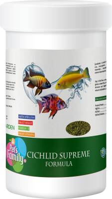 Pet's Family Cichlid Supreme Formula Balık Yemi 100 Ml 40 Gr - 1