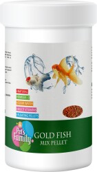 Pet's Family Gold Fish Mix Pellet Balık Yemi 250 Ml 120 Gr - 1