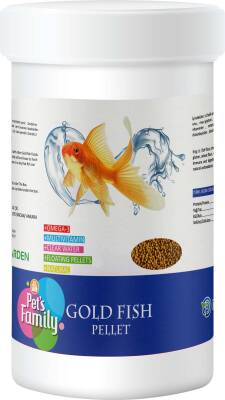 Pet's Family Gold Fish Pellet Japon Balık Yemi 250 Ml 100 Gr - 1
