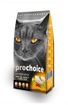 Pro Choice Pro32 Kısırlaştırılmış Tavuklu ve Pirinçli Yetişkin Kedi Maması 15 Kg - 1