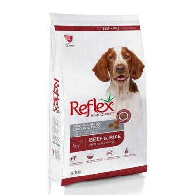 Reflex Active Biftekli Pirinçli Köpek Maması 3 Kg - 1