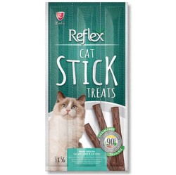 Reflex Cat Stick Kuzu Etli ve Kedi Otlu Tahılsız Kedi Ödül Çubukları 5 Gr x 3 Stick - 1