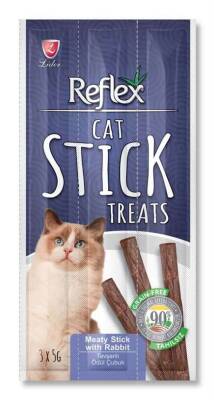 Reflex Cat Stick Tavşan Etli Tahılsız Kedi Ödül Çubukları 5 Gr x 3 Stick - 1