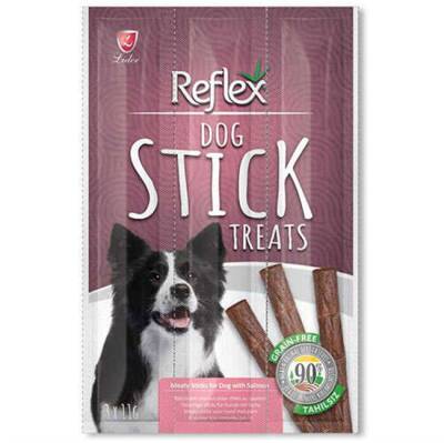 Reflex Dog Stick Somonlu Tahılsız Köpek Ödül Çubukları 11 Gr x 3 Stick - 1