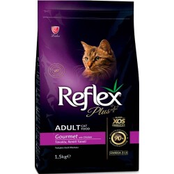 Reflex Plus Gourmet Tavuk Etli Renkli Kedi Maması 1.5 Kg - 1