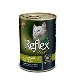 Reflex Plus Jelly Hindi Ve Ördek Etli Jöleli Yetişkin Kedi Konservesi 400 Gr - 1