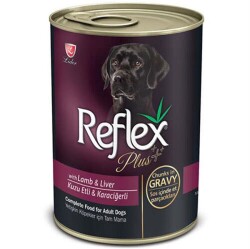Reflex Plus Kuzu Etli ve Karaciğerli Soslu Yetişkin Köpek Konservesi 400 Gr - 1
