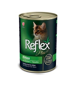 Reflex Plus Loaf Kitten Tavuklu Yavru Kedi Konservesi 400 Gr - 1