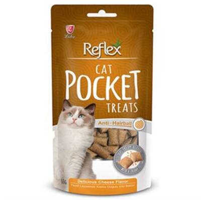 Reflex Pocket Anti Hairball Tüy Yumağı Kontrol Kedi Ödülü 60 Gr - 1