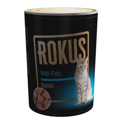 Rokus Balıklı Yetişkin Kedi Konservesi 410 Gr - 1