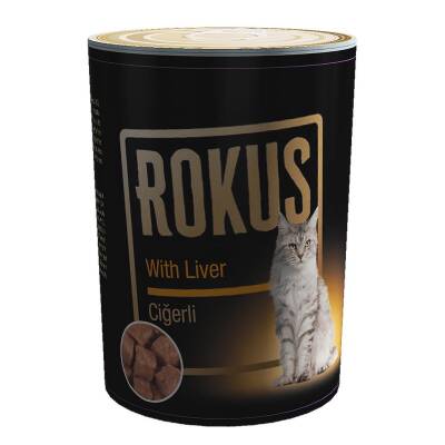 Rokus Ciğerli Yetişkin Kedi Konservesi 410 Gr - 1