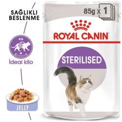 Royal Canin Jelly Sterilised Kısırlaştırılmış Yetişkin Yaş Kedi Maması 85 Gr - 1