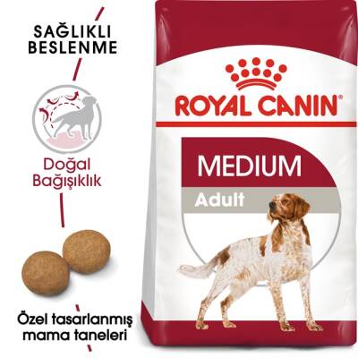 Royal Canin Medium Adult Yetişkin Köpek Maması 15 Kg - 2