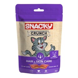 Snacky Crunchy Hair Skin Tavuklu Yetişkin Kedi Ödülü 60 gr - 1