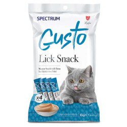 Spectrum Gusto Lick Snack Ton Balıklı Sıvı Kedi Ödülü 4x15 Gr - 1