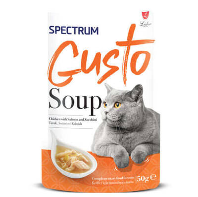 Spectrum Gusto Tavuk Etli Somon ve Kabaklı Kedi Çorbası 50 Gr - 1