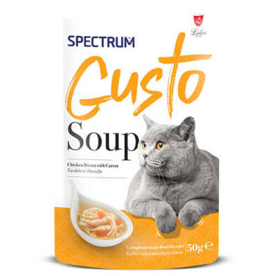 Spectrum Gusto Tavuk Etli ve Havuçlu Kedi Çorbası 50 Gr - 1